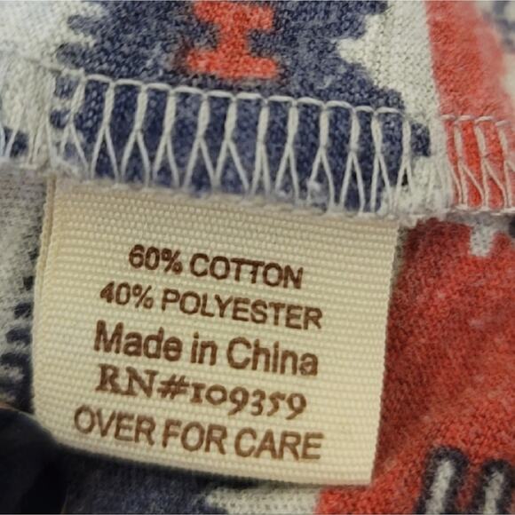 Blue Sol Aztec Short Sleeve Shirt Size Men's Medium - Picture 4 of 6